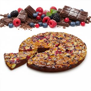 TARTA DE CHOCO Y FRUTOS ROJOS 31cm/125gr UNIDAD 10 porciones (CAJA 3 UNIDADES)