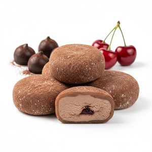 MOCHI TRUFA CON CEREZA 5cm/44gr (CAJA 20und)