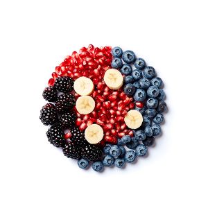 SMOOTHIE RED KISS "KOOKING" "GRANADA, MORA, GROSELLA, ARANDANO Y PLATANO" BOLSA 150gr (CAJA 12 BOL.)