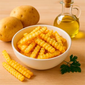 PATATAS RIZADAS PREFRITAS BOLSA 2'5kg (CAJA 4 BOLSAS)