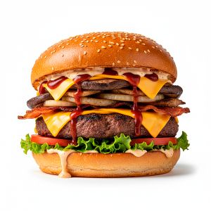 HAMBURGUESA BLACK ANGUS  "KOOKING" XXL 16cm/340gr (CAJA 12und)