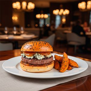 PAN HAMBURGUESA "BBQ BOURBON" 12cm/85gr PAQUETE 2und (CAJA 14 PAQUETES)