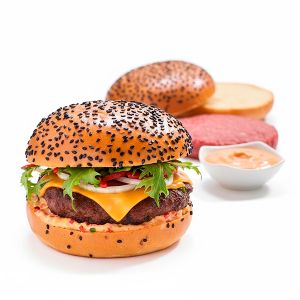 KIT BLACK ANGUS "PAN + CARNE  + SALSA + BANDERA" (CAJA 6und)