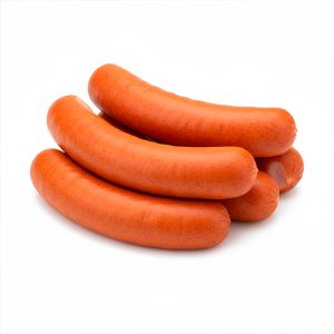 SALCHICHA BOCKWURST ROJA "XL" CAL 30/32   125gr LATA 12und (CAJA 4 LATAS)