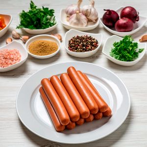 SALCHICHA FRANKFURT "SELECTO AVE" "KOOKING" 100gr PAQUETE 11und (CAJA 9 PAQUETES)