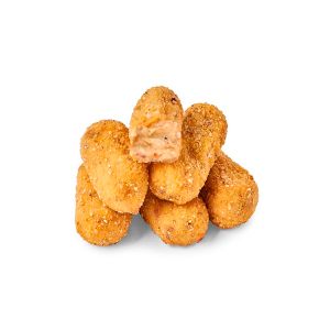 CROQUETAS DE POLLO Y JAMON PREFRITAS "ESPECIAL HORNO" "CROCON" 30gr BANDEJA 1kg (CAJA 3 BANDEJAS)