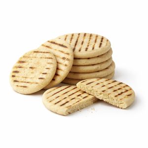 PAN DE AREPA 10cm "PRECOCINADA" BOLSA 10und (CAJA 4 BOLSAS)