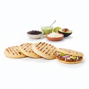 PAN DE AREPA 10cm "PRECOCINADA" BOLSA 10und (CAJA 4 BOLSAS)