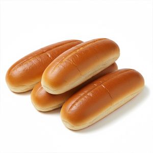 PAN HOT DOG BRIOCHE CORTE SUPERIOR 21cm/80gr BOLSA 6und (CAJA 8 BOLSAS)