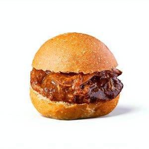 MINI BURGER PULLED PORK "BBQ" 25gr/4cm BANDEJA 24und (CAJA 3 BANDEJAS)