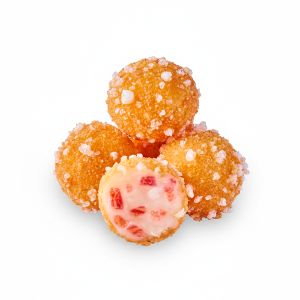 MINI CROQUETAS JAMON IBERICO "CROCON" 15gr/3cm BANDEJA 1kg (CAJA 3 BANDEJAS 200 und aprox)