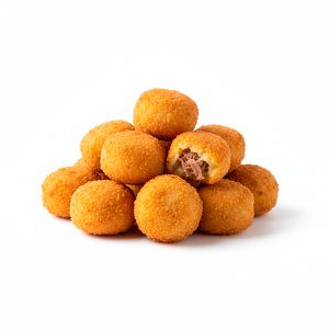 MINI CROQUETAS RABO DE TORO "CROCON" 15gr/3cm BANDEJA 1kg (CAJA 3 BANDEJAS 200und aprox)
