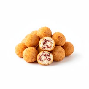 MINI CROQUETA DE QUESO CABRA Y CECINA "CROCON" 15gr/3cm BANDEJA 1kg (CAJA 3 BANDEJAS)