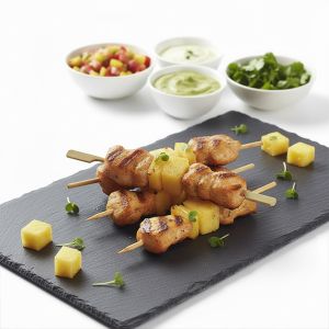 MINI BROCHETA POLLO PINEAPPLE 20gr  BOLSA 1kg (CAJA 5 BOLSAS)