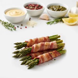 ATADITO ESPARRAGOS VERDE BACON L'ELITE 40gr / 10cm (CAJA 50und)