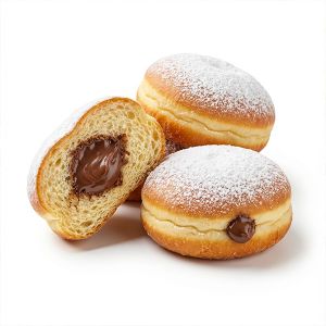 MINI BERLINESA RELLENA CHOCOLATE 25gr / 7cm (CAJA 105und)