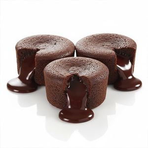 FONDANT DE CHOCOLATE 100gr / 7cm PAQUETE 2und (CAJA 10 PAQUETES)