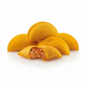 MINI EMPANADA DE MAIZ TINGA DE POLLO BOLSA 30gr 50und (CAJA 2 BOLSAS)